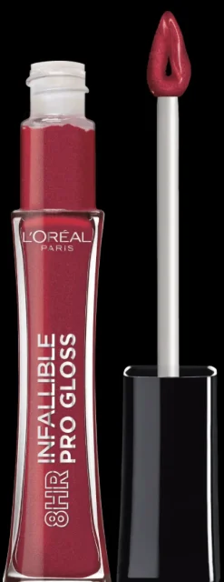 L'Oreal 8 Hour Pro Lip Gloss, hydrating finish Rebel Red Discount