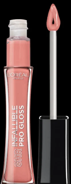 L'Oreal 8 Hour Pro Lip Gloss, hydrating finish Shell Pink Hot