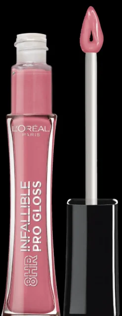 L'Oreal 8 Hour Pro Lip Gloss, hydrating finish Nightfall Rose Clearance
