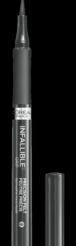 L'Oreal Grip Precision Felt Waterproof Eyeliner Gray New
