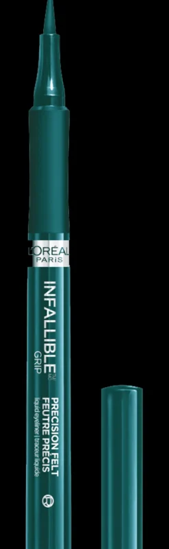 L'Oreal Grip Precision Felt Waterproof Eyeliner Green Outlet