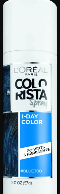 L'Oreal Hair Makeup Temporary 1-Day Hair Color Spray Blue Outlet