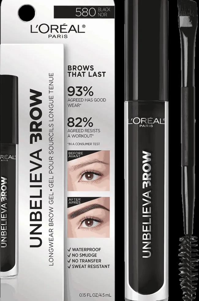 L'Oreal Longwear Waterproof Brow Gel Black Outlet