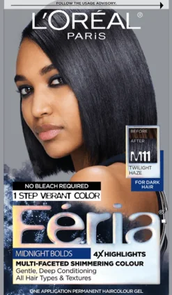 L'Oreal Midnight Bold Multi-Faceted Permanent Hair Color New