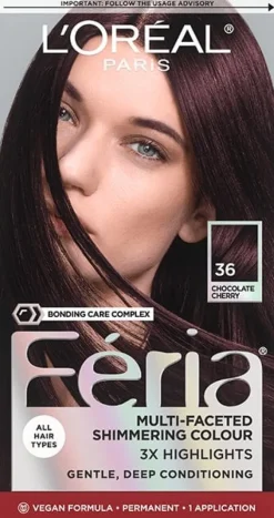L'Oreal Multi-Faceted Shimmering Permanent Hair Color 36 Chocolate Cherry Outlet