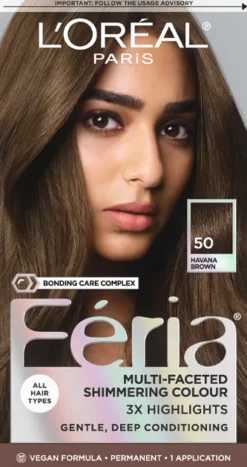 L'Oreal Multi-Faceted Shimmering Permanent Hair Color 50 Havana Brown Clearance