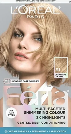 L'Oreal Multi-Faceted Shimmering Permanent Hair Color 91 Champagne Cocktail Discount
