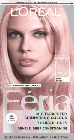 L'Oreal Multi-Faceted Shimmering Permanent Hair Color P2 Rosy Blush Clearance