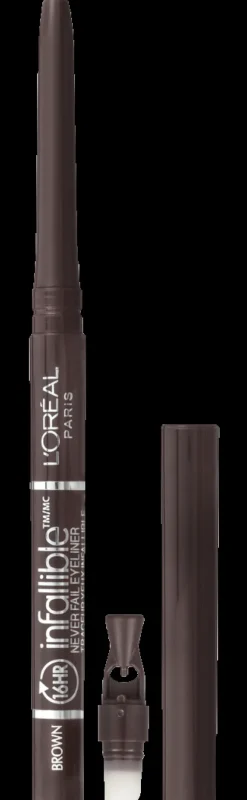 L'Oreal Never Fail™ Eyeliner Black Brown Hot