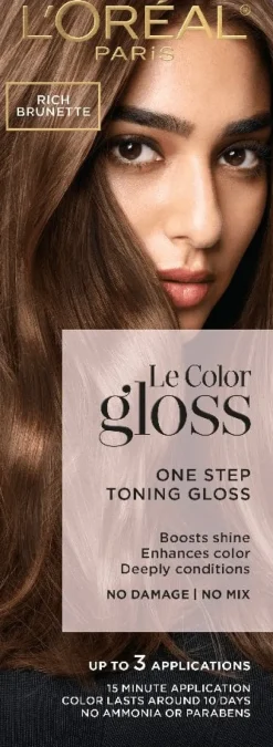 L'Oreal One Step In-Shower Toning Gloss Rich Brunette New