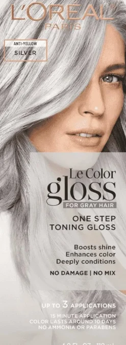 L'Oreal One Step In-Shower Toning Gloss Silver Fashion