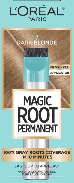L'Oreal Permanent 10 Minute Root Coloring Kit 7 Dark Blonde Hot