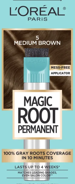 L'Oreal Permanent 10 Minute Root Coloring Kit 5 Medium Brown Discount