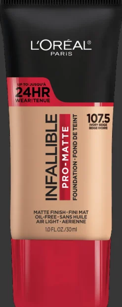 L'Oreal Pro-Matte Foundation Ivory Beige 107.5 Sale