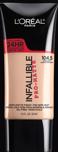L'Oreal Pro-Matte Foundation Nude Buff 104.5 Fashion