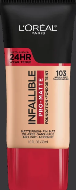 L'Oreal Pro-Matte Foundation Natural Buff 103 Outlet