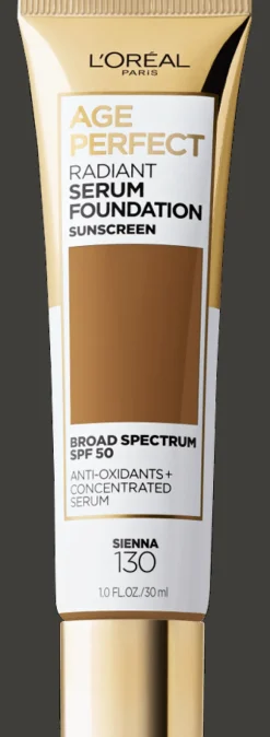 L'Oreal Radiant Serum Foundation with SPF 50 130 Sienna Outlet