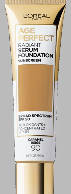 L'Oreal Radiant Serum Foundation with SPF 50 90 Caramel Beige Outlet