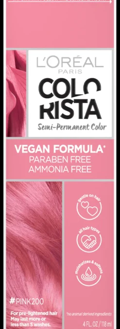 L'Oreal Semi-Permanent Hair Color 200 Pink Online