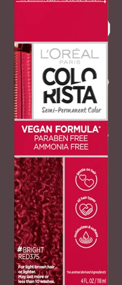 L'Oreal Semi-Permanent Hair Color 375 Bright Red Clearance