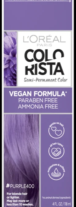 L'Oreal Semi-Permanent Hair Color 400 Purple Clearance
