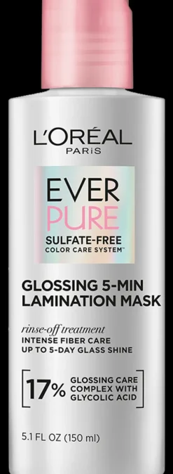 L'Oreal Sulfate Free Glossing 5-Min Lamination Hair Mask Clearance