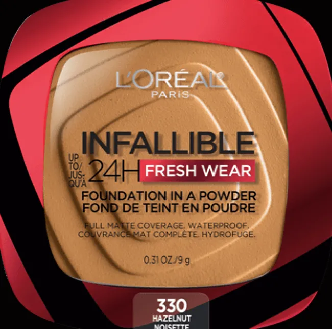 L'Oreal Up to 24H Fresh Wear Foundation in a Powder Hazelnut Online