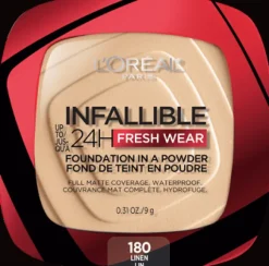 L'Oreal Up to 24H Fresh Wear Foundation in a Powder Linen New