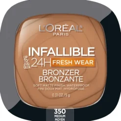 L'Oreal Up to 24H Fresh Wear Soft Matte Bronzer Medium Clearance
